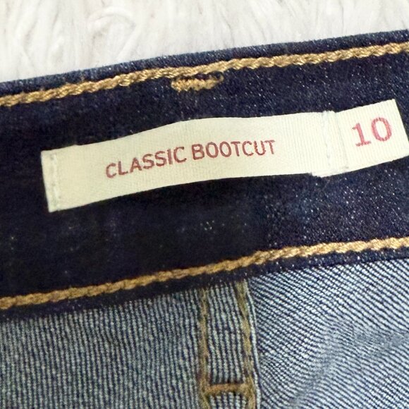 Women Levi's Classic Bootcut Denim Jeans Mid Rise in Island Rinse Size 10 - Picture 5 of 10